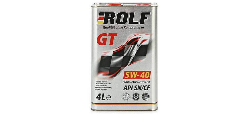 Обзор масла ROLF GT 5W-40 SN/CF - тест, плюсы, минусы, отзывы, характеристики
