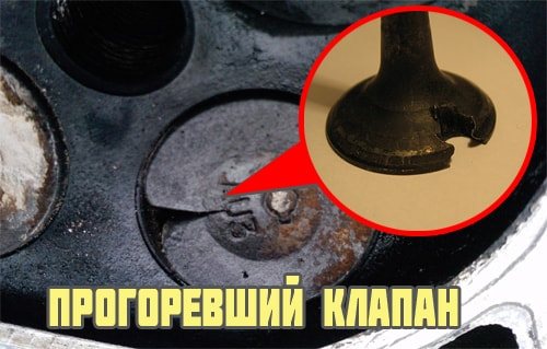 Почему прогорел клапан на 8 клапанном двигателе инжектор